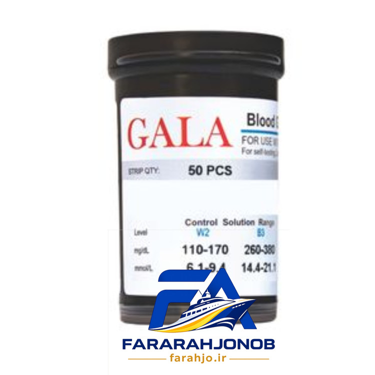 نوار تست قند خون گالا بسته 50 عددی